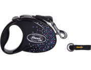 FLEXI Glam Splash Mystic with Swarovski crystals S - Dog Retractable lead - 3 m - black