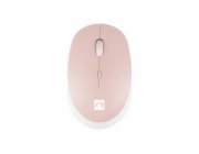 Natec optická myš HARRIER 2/1600 DPI/Kancelářská/Optická/1 600 DPI/Bezdrátová Bluetooth/Bílá-růžová
