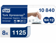 Tork Tork XpressNap - dávkovací ubrousky, 1 -vrstva, univerzální - bílá