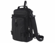 CANYON CB-1 batoh, 29 x 16 x 9cm, 3.5L, USB-A port, 3+3 kapsy, 2 interní přepážky, dešti odolný, černý