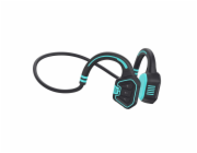 EVOLVEO BoneSwim MP3 16GB, bluetooth bezdrátová sluchátka s mikrofonem na lícní kosti, modré