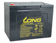 LONG baterie 12V 75Ah M6 HighRate LongLife 12 let (KPH75-12N)
