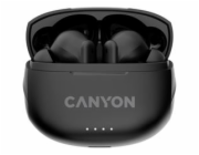 CANYON TWS8B Bluetooth bezdrátová sluchátka s mikrofonem, černá
