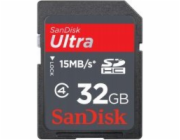SanDisk - Paměťová karta flash - 32 GB - Třída 4 - microSDHC - černá