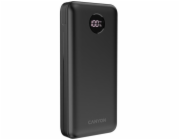 CANYON powerbanka PB-2002, 20000mAh Li-poly QC&PD, display, In USB-C, Out 1x USB-C + 2x USB-A, černá