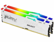 Kingston FURY Beast White/DDR5/64GB/5600MHz/CL40/2x32GB/RGB/White KF556C40BWAK2-64 KINGSTON DIMM DDR5 (Kit of 2) FURY Beast White RGB XMP 64GB 5600MT/s CL40