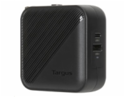 Targus - Síťový adaptér - GaN - 65 Watt - PD - 2 výstupní konektory (24 pin USB-C, USB typ A) - černá