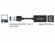 DeLOCK USB 3.2 Gen 1 adaptér, USB-A samec > RJ-45 samice