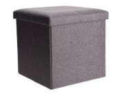 Taburet s úložným prostorem 38x38cm šedá KO-101000520seda
