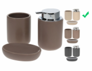 HOMESTYLING Sada koupelnových doplňků HOMESTYLING 3 ks krémová KO-C80652370krem