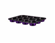 Forma na muffiny s nepřilnavým povrchem 12 ks Purple Metallic Line BH-6800