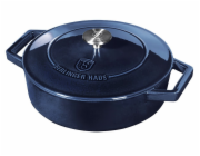 BERLINGERHAUS Pekáč litinový s poklicí 26 cm Aquamarine Metallic Line BH-6523