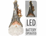 Vánoční dekorace skřítek s LED osvětlením 57 cm KO-APF477020