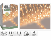 HOMESTYLING Vánoční světelný řetěz teplá bílá 400 LED / 12 m KO-AX9621600