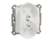Schneider Electric Sedna Design&Elements dvojitá zásuvka pro skleněné rámy bílá