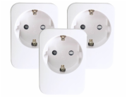 IMMAX NEO LITE SMART sada 3x chytrá vnitřní zásuvka v2/ bez kolíku (typ F)/ Wi-Fi/ Google Assistant/ Amazon Alexa/ TUYA