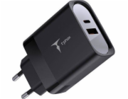 Nabíječka T-Phox SÍŤ T-PHOX STUDY SÉRIE T-PP07 47W USB/USB-C ČERNÁ