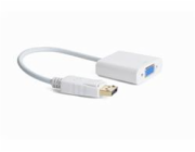 Gembird adaptér DisplayPort (M) na VGA (F), 0.15 m kabel, bílý