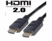 PREMIUMCORD Kabel HDMI 2.0 High Speed + Ethernet, zlacené konektory, 15m