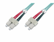 Digitus Fiber Optic Patch Cord, SC to SC Multimode 50/125 µ, Duplex Length 1m, Class OM3