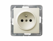 Ospel Impression Single Socket s ecru uzemněním