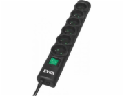 Přepěťová ochrana Ever Optima 6 zásuvek 5 m černá (T/LZ08-OPT050/0000)