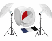 Sada Studio Massa Studio pro Shadowless Photography 2x 600W / 2x Deštník 84 cm / stan 60 cm