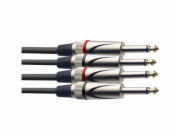 Stagg STC6P, kabel 2x JACK/2X JACK, 6m