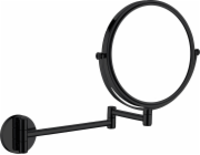 Deante Round Cosmetic Mirror Cosmetic Mirror, na rameni, 2., zvětšení x 3, Nero