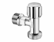 Úhlový ventil pračky Schell s knoflíkem 1/2&quot;x 3/4&quot;