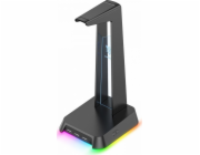 Sluchátka stojí s podsvícením RGB ST2 Black RGB