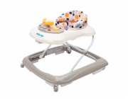 Dětské chodítko Baby Mix s volantem a silikonovými kolečky beige