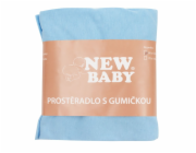 Jersey prostěradlo do postýlky New Baby 120x60 modré