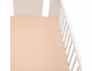 Jersey prostěradlo do postýlky New Baby 120x60 béžové