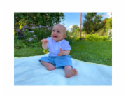 Kojenecká mušelínová soupravička New Baby Summer Nature Collection tmavě modrá