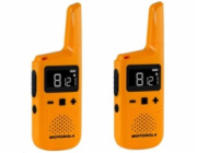 Motorola T72 walkie talkie 16 channels  yellow