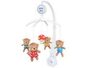 Kolotoč nad postýlku Baby Mix Medvídci s muchomůrkou