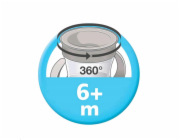 Dětský hrníček Mini Magic NUK 360° s víčkem modrá