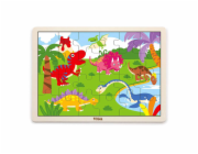 Dětské dřevěné puzzle Viga Dino