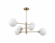 Závěsná lampa Italux Evora 6-bodová G9 zlatá