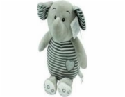 Maskot pruhované mazlení - Slon 26 cm