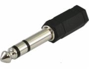 SSQ HA1 SS-1820 Adapter Jack Stereo 3 5 mm female - Jack Stereo 6 3 mm male Black