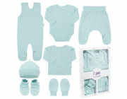 7-dílná kojenecká soupravička do porodnice New Baby I AM modrá
