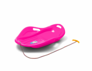 Dětský sáňkovací kluzák Mušle Baby Mix PREMIUM KOMFORT 80 cm růžový