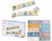 Dřevěné puzzle s čísly Viga
