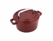 CS SOLINGEN Pekáč s poklicí litinový ALPEN 14 cm červená CS-078065