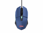 TRUST myš GXT 109B FELOX Gaming Mouse, optická, USB, modrá