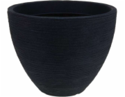Květináč žebrovaný 40 x 31 cm antracit KO-Y54191280