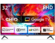 CHiQ L32M8TG TV 32", FHD, smart, Google TV, dbx-tv, Dolby Audio, Frameless, stříbrná