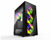 FSP CMT192/Midi Tower/Transpar./Černá